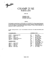 Fender Champ-25-SE - Service Manual 